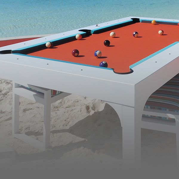 R&R Commercial pool table on a beach | R&R Commercial Game Tables Pool Tables